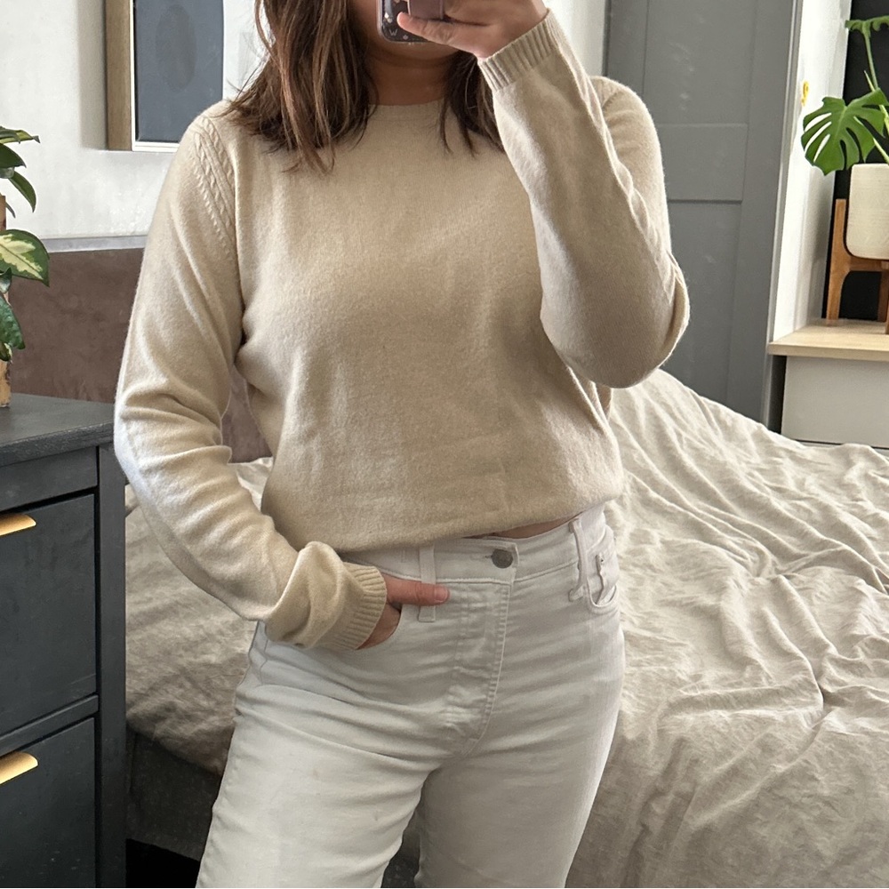 Vintage Cream Crewneck Sweater